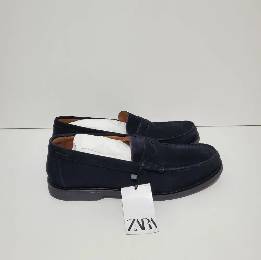 ❌️SOLD❌️ZARA SUEDE PENNY LOAFERS SIZE 10 - Picture 8 of 11
